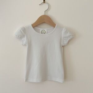 BLANK BOUTIQUE EUC/LN 100% Combed Cotton Basic Puff Sleeve Short Sleeve Blouse